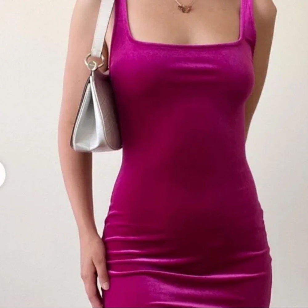 Urban Outfitters Pink Fitted Sleeveless Y2K Dress